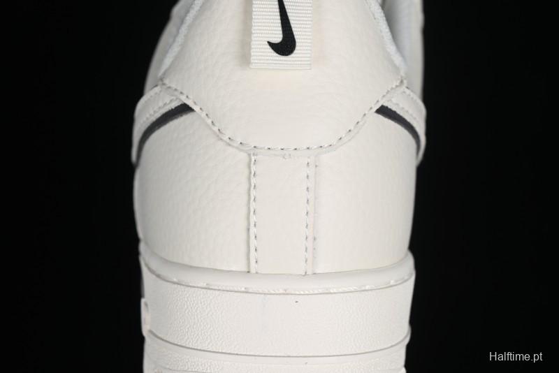 Nike Air Force 1 '07 Low Classic Black Mini Swoosh Starry Sky Casual Sneakers - MJ0319-021