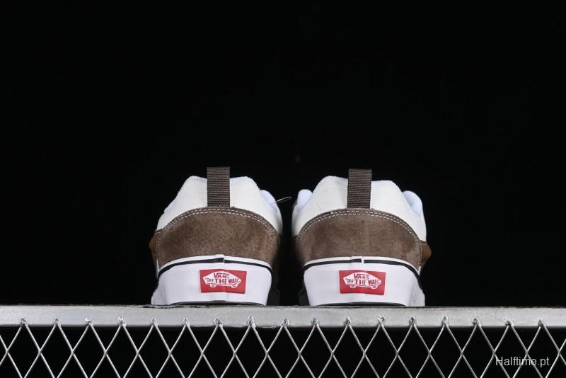 Vans Classics Knu Skool Coffee White Brown Slip-On Shoes - VN0009SAK330