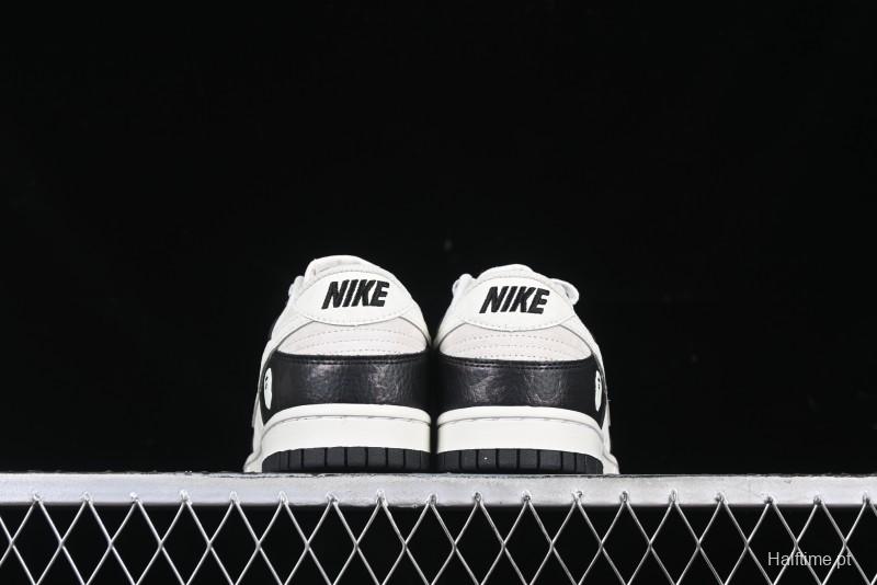 Nike SB Dunk Low BAPE Collaboration Splatter Pig Eight White Hook Anniversary High-End Custom Low-Top Casual Sneakers - DJ2024-053