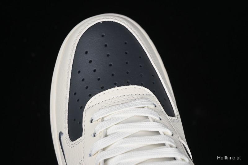 Nike Air Force 1 '07 Low Stussy Collaboration - Light Grey Triple Swoosh Low-Top Casual Sneakers - KK1988-037