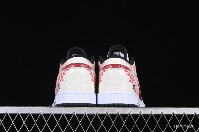 Nike Air Jordan 1 Low OG Retro Basketball Shoes Snake Year Limited Edition - 553558-132