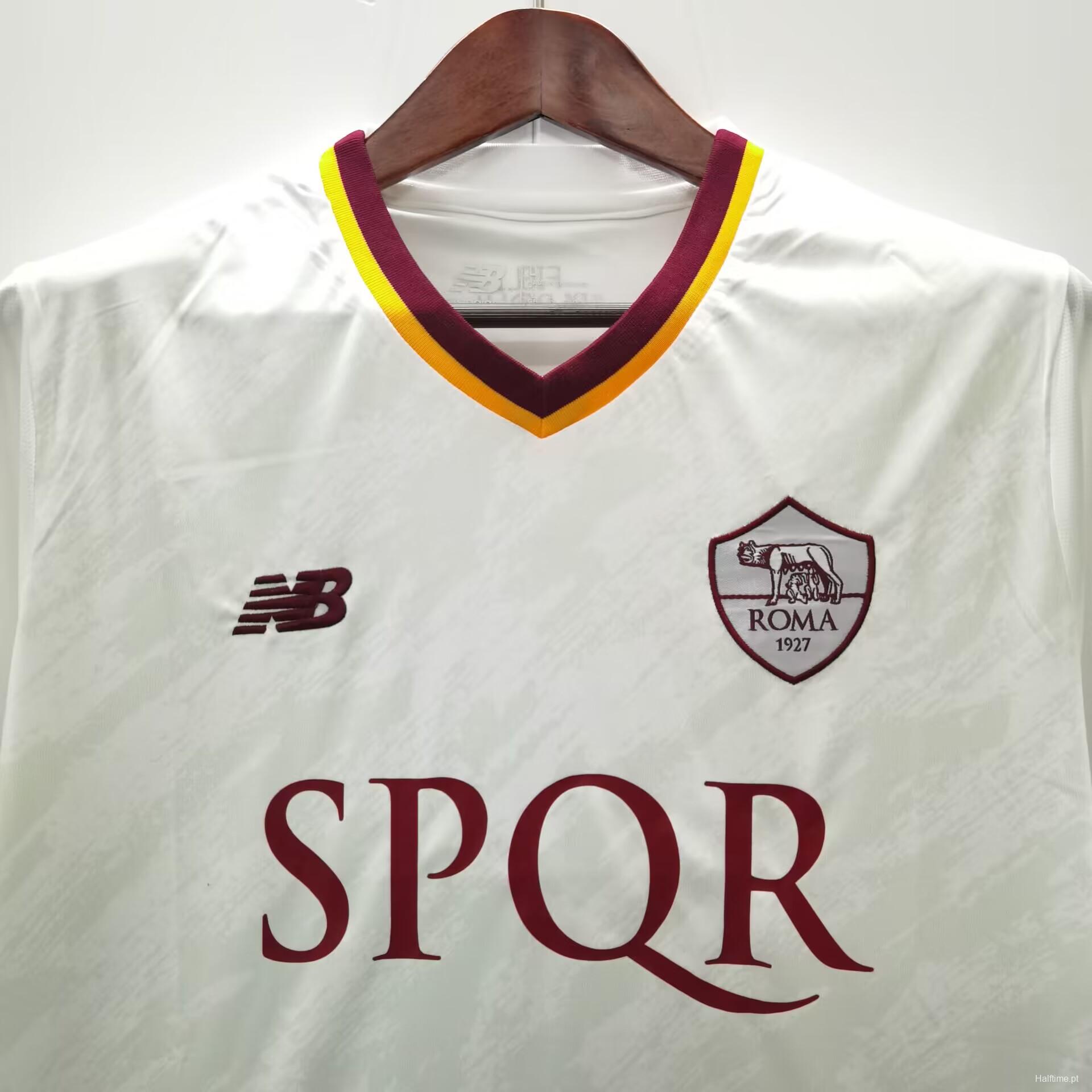 22/23 AS Roma Away White SPQR Jersey