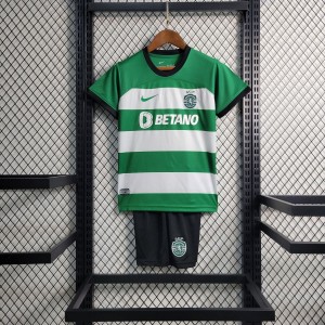 23/24 Kids Sporting Lisbon Home Jersey