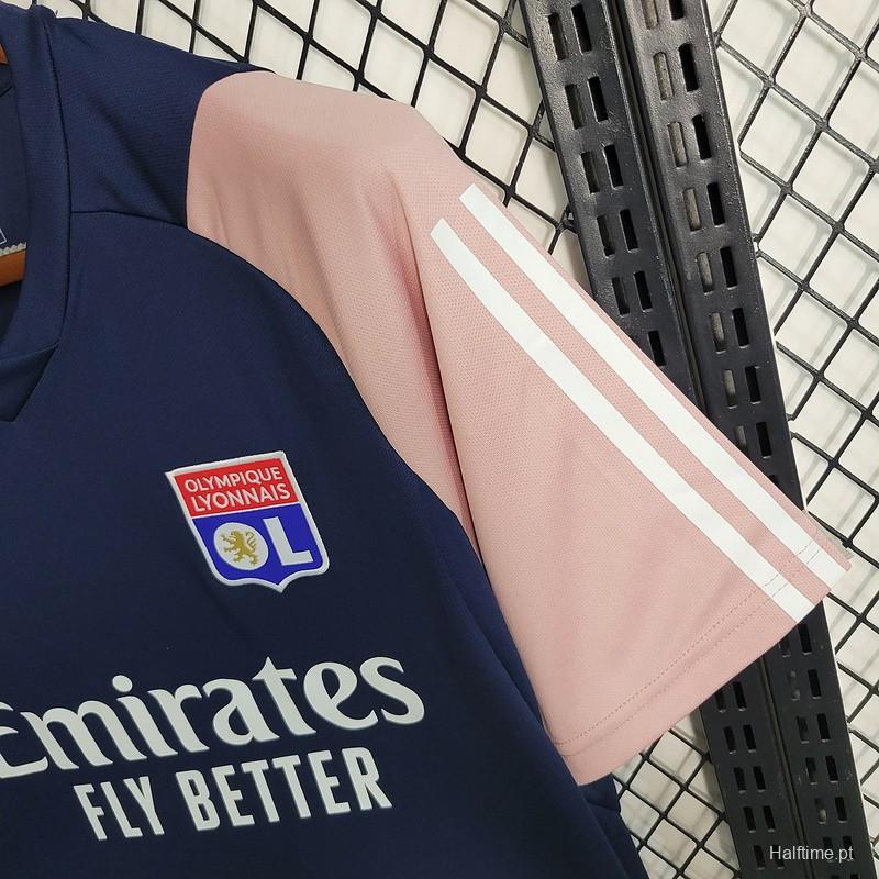 23/24 Olympique Lyonnais Navy Pre-Match Jersey