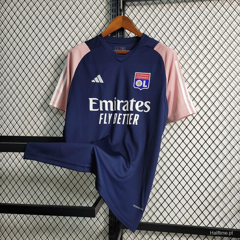 23/24 Olympique Lyonnais Navy Pre-Match Jersey