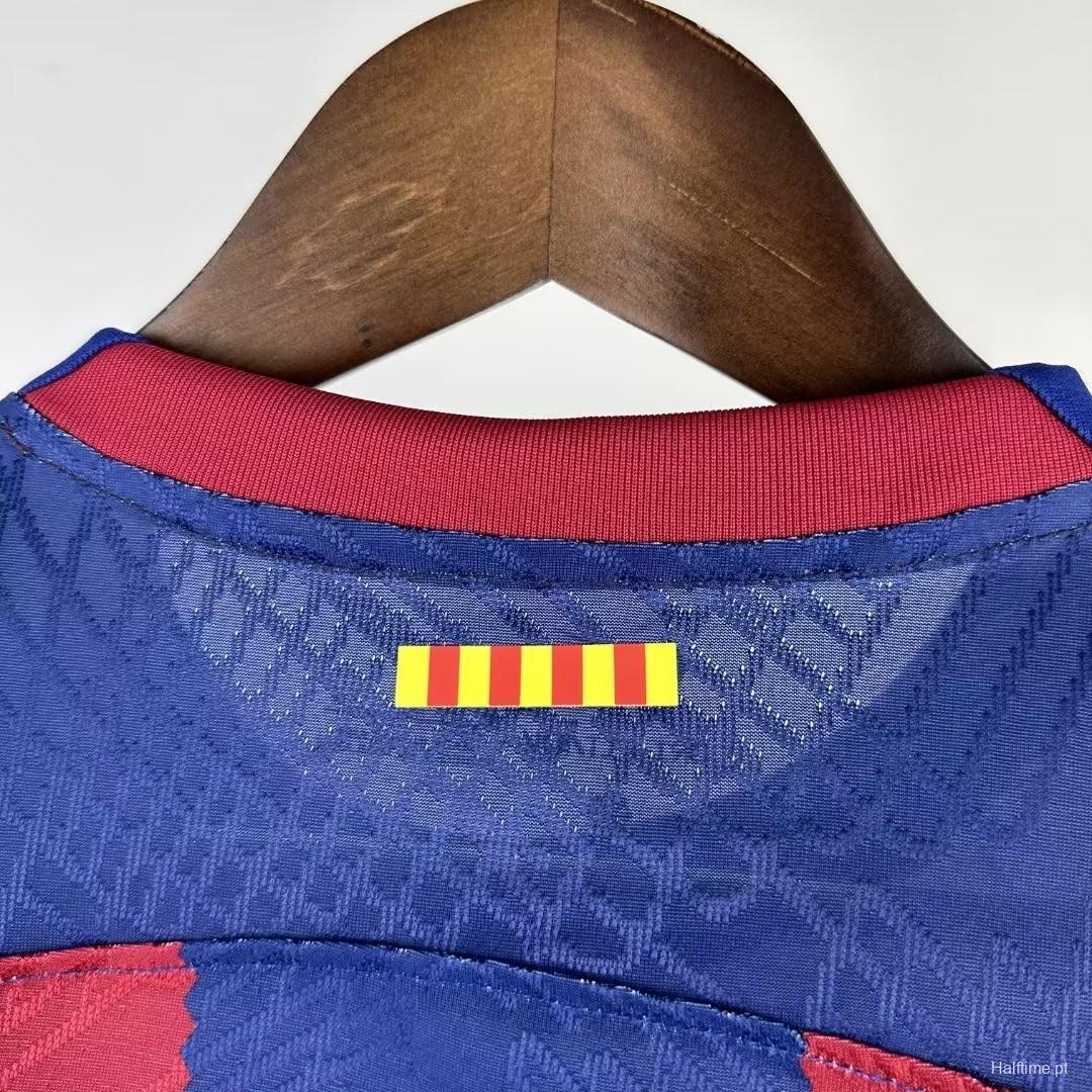 Player Version 23/24 Barcelona Home Rolling Stones Special Jersey