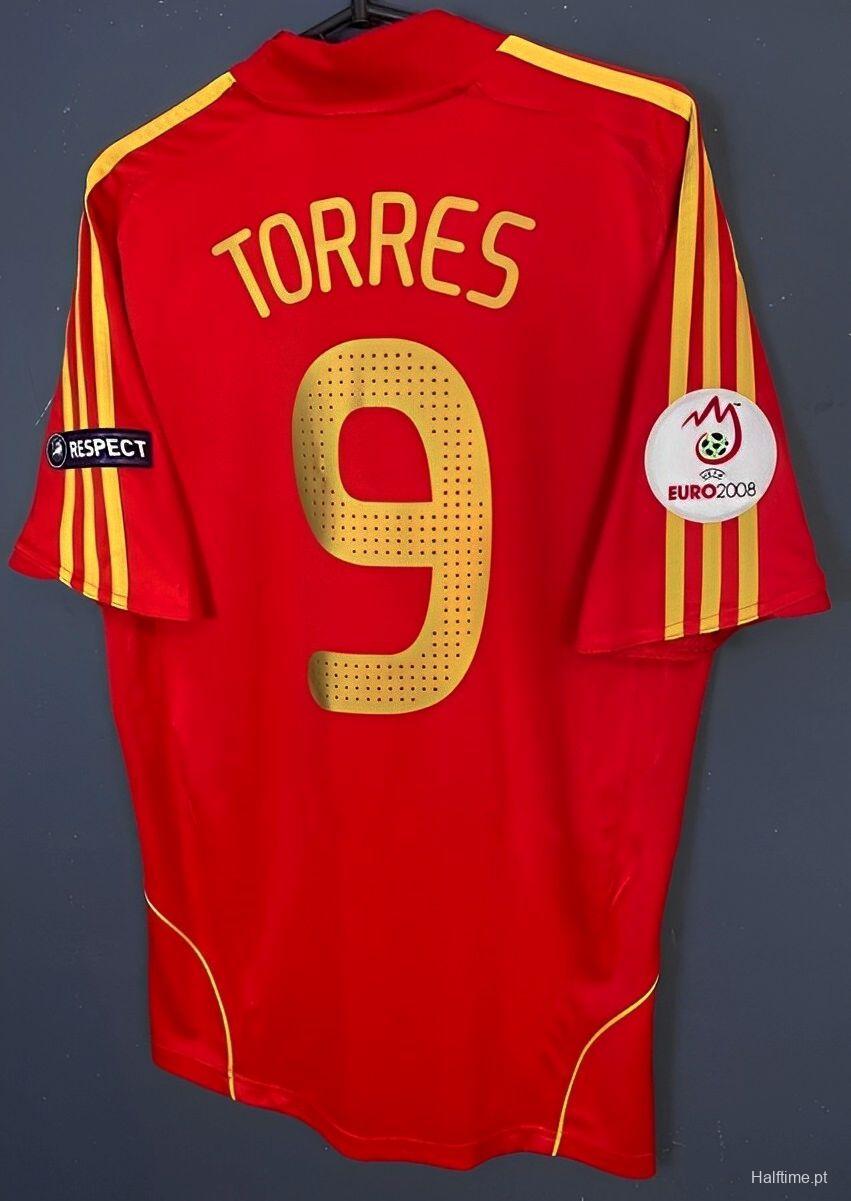 Retro 2008 Spain Home Jersey