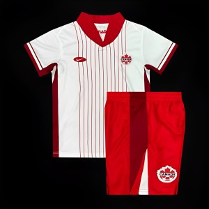 2024 Kids Canada Away White Jersey