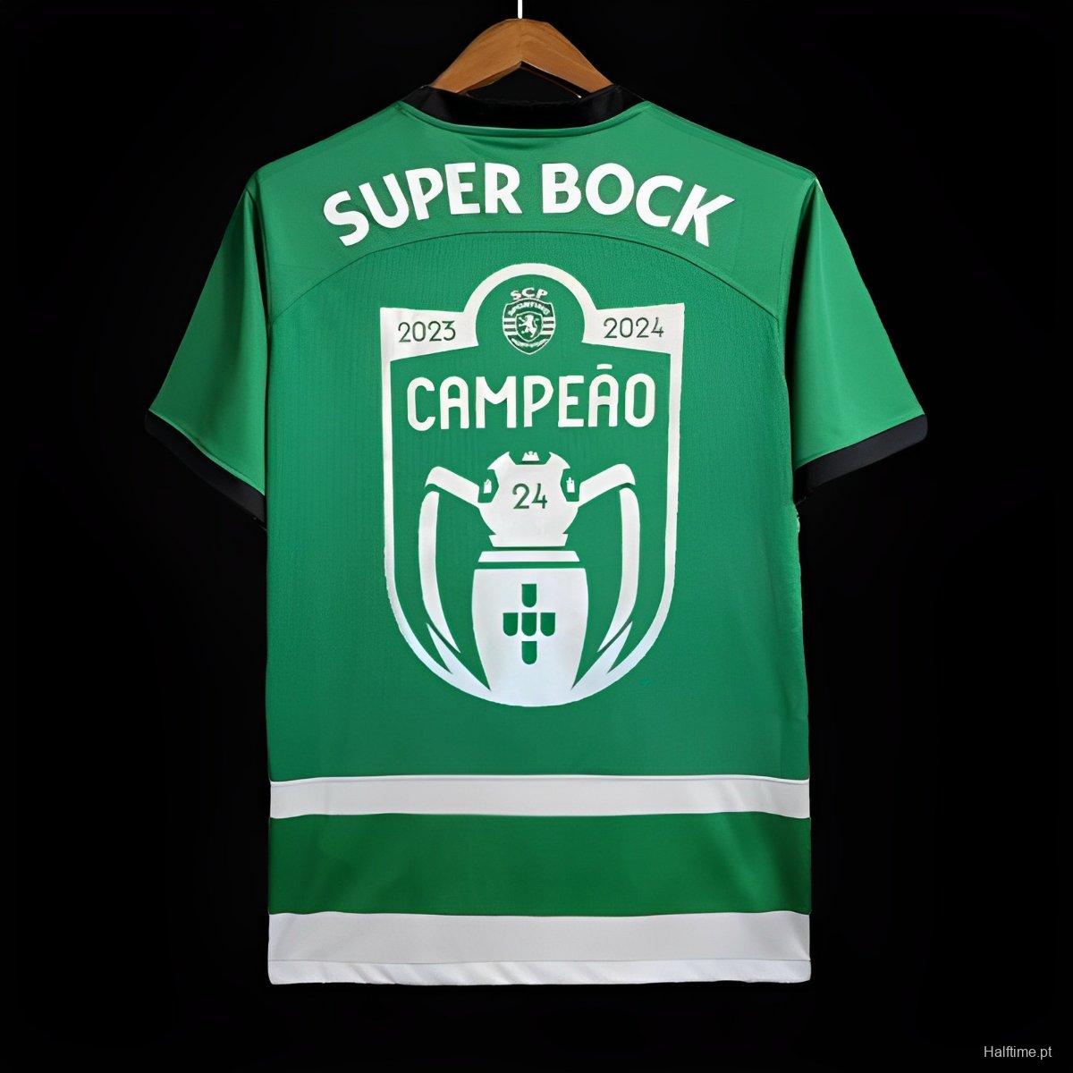 23/24 Sporting CP Home Campeao Printing Jersey