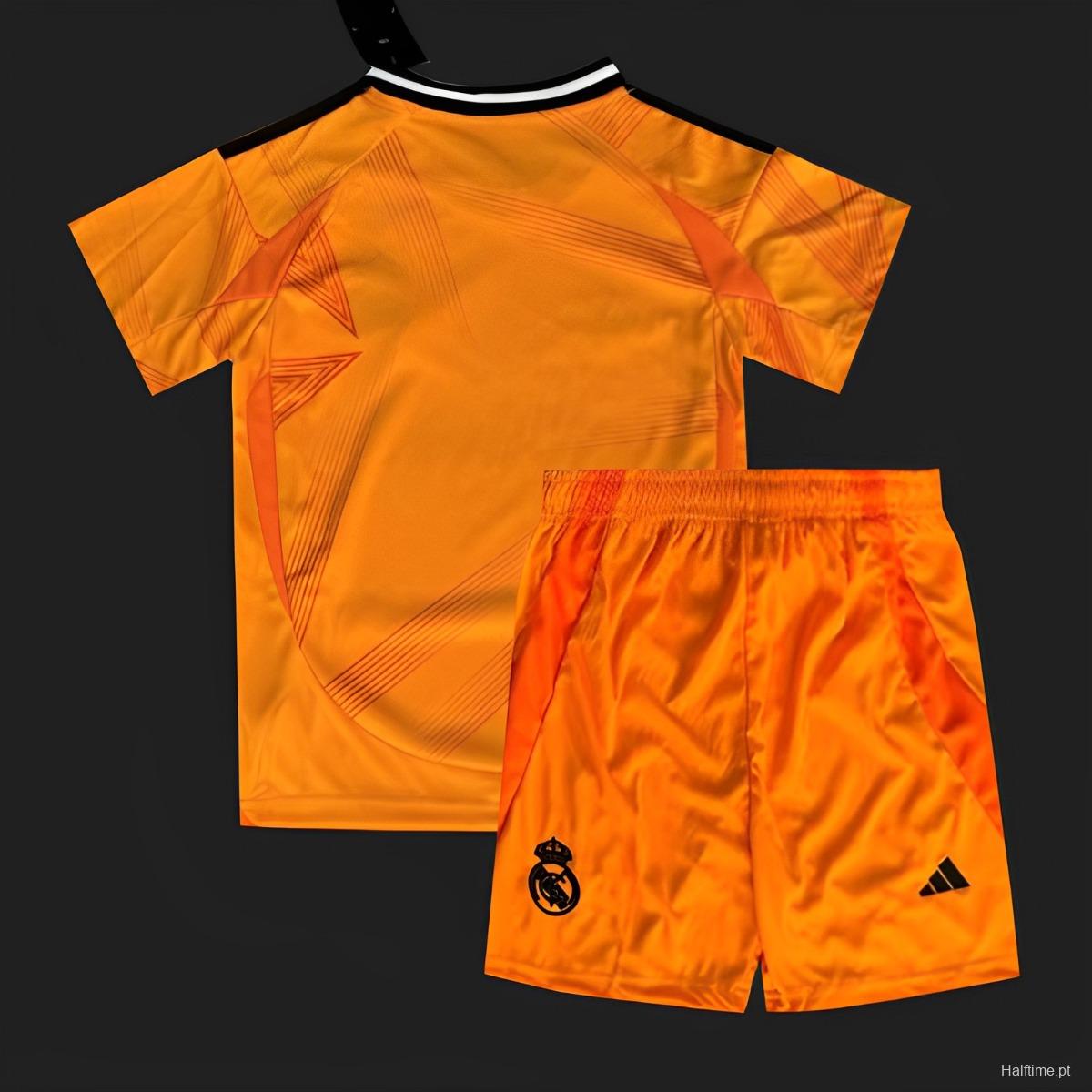 24/25 Kids Real Madrid Away Orange Jersey