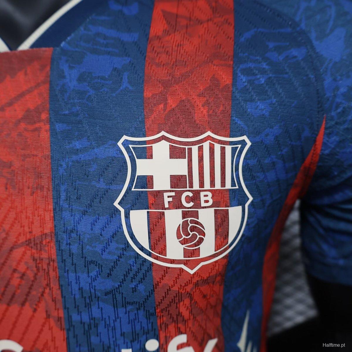 Player Version 24/25 Barcelona Red/Blue Special Jersey