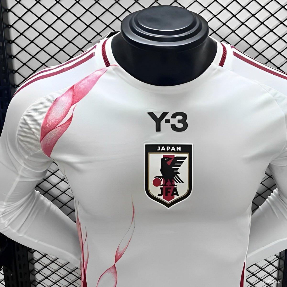 Player Version 2024 Japan Away White Long Sleeve Jersey