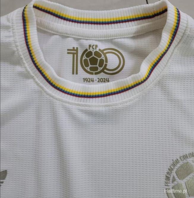 2024 Colombia White 120Th Anniversary Long Sleeve Jersey